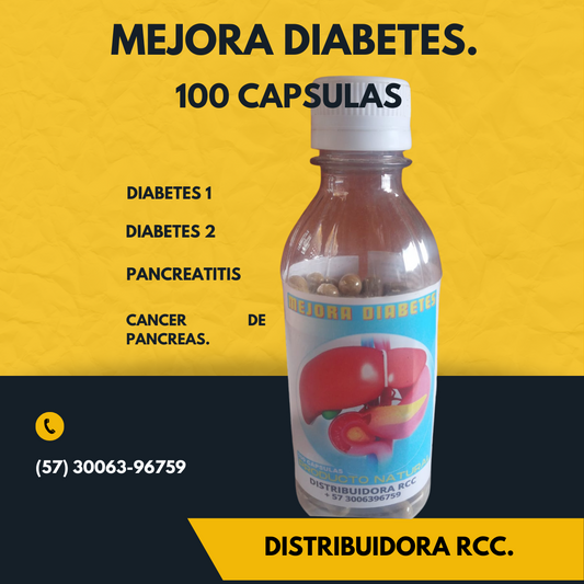 MEJORA DIABETES. 120 capsulas.